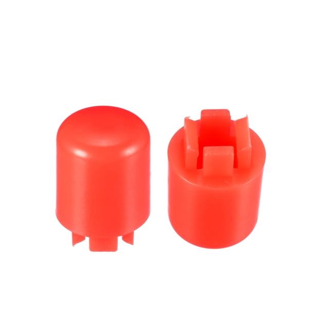 20 Pcs Tapa de Interruptor Táctil de Plástico Rojo para Interruptor Táctil de 12x12x7.3mm