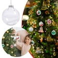 thumbnail image 2 of 6 PCS Clear Fillable Ornaments DIY Craft Kit For Festive Christmas Tree Wedding Party Home Holiday Decoration, 2 of 7
