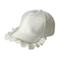 thumbnail image 1 of Gorra de béisbol femenina, estilo urbano, moderna, deportiva, ajustable, para el sol Blanco, 1 of 9