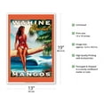 thumbnail image 2 of Wahine Brand Mangos - Hawaiian Woman - Vintage Advertising Poster by Wade Koniakowsky - Master Art Print (Unframed) 13in x 19in, 2 of 4
