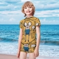 thumbnail image 2 of Adventure Time Boys 2-Piece Swimsuit Set Bathing Suit Short Sleeve Swimwear Sets with Swim Trunk 6-7Y(110cm), 2 of 7