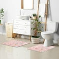 thumbnail image 6 of Yayeee Bath Rug for Bathroom Floor Non Slip Rectangle Fluffy Soft Absorbent Mat, 16"x24", Love in The Air, 6 of 7
