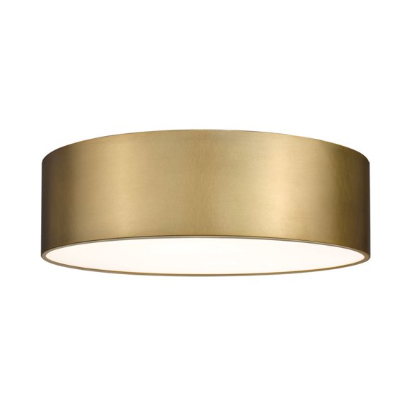 2302F4-RB-Z-Lite-Harley - 4 Light Flush Mount-Rubbed Brass  Finish-Rubbed Brass Shade Color