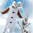 thumbnail image 2 of Autumn and Winter Flannel Cartoon Frozen Adult Snowman Pyjama Pyjama-XL, 2 of 4