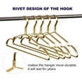 thumbnail image 7 of Premium Matte Gold Aluminum Coat Hangers, Extra Smooth & Durable Metal Shirt Dress Hanger, Light & Sturdy Metal Rack for Jacket Trouser Pant Slack, 7 of 7