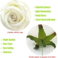 thumbnail image 3 of Artificial Rose in Bulk Wholesale 20pcs 10'' Velvet Silk Rose with Wire Stem Real Looking Fake Flower for Wedding Bridal Bouquet Home Décor Flower Wall Hair Flower Hat Trim (White), 3 of 5