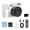 Equipped with 64G ca-White, variant on Professional 4K Camera 75MP Double Cameras 18X Digital 9 Photo Mode Portable Detachable Support