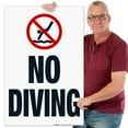 thumbnail image 2 of Idaho No Diving Vertical Sign, Complies With State Of Idaho Pool Safety Code, 24x36 Corrugated Plastic, 2 of 7