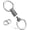 Grey (1-pack), variant on Titanium Quick Release Swivel Keychain, Pull Apart Detachable Keychain Heavy Duty Car Key Holder with 4 Key Rings-(Anti-fall/Grey-1pcs)