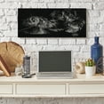 thumbnail image 2 of Stupell Industries Otter Pair Minimal Photograph Black and White Canvas Wall Art, 13 x 30, Design by Julie T. Chapman, 2 of 6