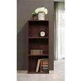 thumbnail image 3 of Open Box Hodedah 3-Shelf Bookcase in Mahogany, 3 of 5