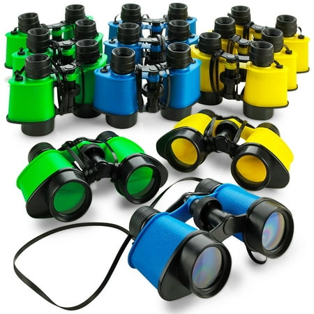 12 Toy Binoculars With Neck String 3.5