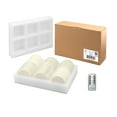 thumbnail image 3 of Stonebriar Flameless 3x3 Ivory LED Pillar Candles with Timer and Remote, 6 Pack, 3 of 6