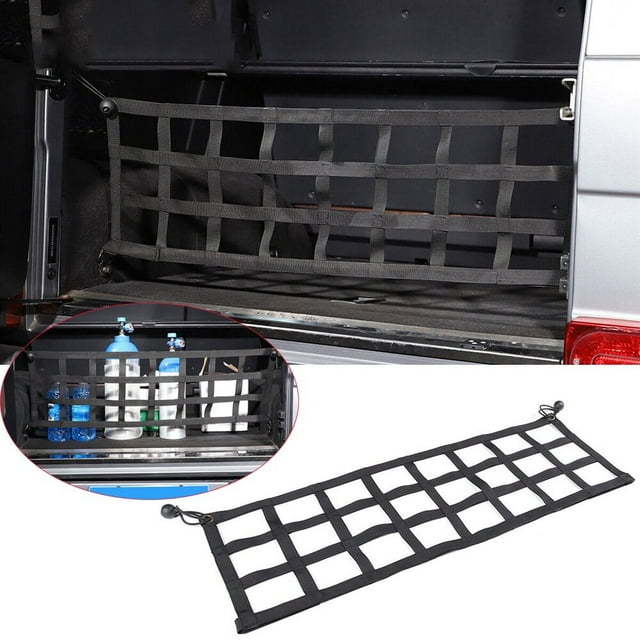 Cubierta de Red de Aislamiento de Carga de Maletero Trasero para Mercedes-Benz G Clase W463 G500 2004-2018 Red de Carga Estilo nvelope para SUV – Organizador de Maletero de Auto Elástico de Malla Premium