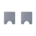 thumbnail image 4 of Alfombrilla de baño Yuarrent de Ajuste universal gris 50x60cm 2piezas, 4 of 4