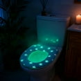 thumbnail image 6 of Glow in The Dark Toilet Seat Cover, Washable Plush Toilet Seat, Universal Zipper Toilet Lid, Polyester Flannel with Luminous Strip, for Winter Bathroom Night Use, Soft Toilet Mat, 6 of 6