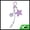 Purple, variant on Unique Bargains 1 Pc Handbag Charm Star Pattern Bag Charm White