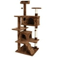 thumbnail image 1 of 53" Cat Tree Tower Cat Activity Center Bed Playing House Condo Home Multi-color, 1 of 4
