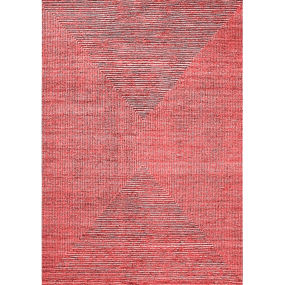 Ahgly Company Indoor Rectangle Oriental Red Industrial Area Rugs, 4' x 6'