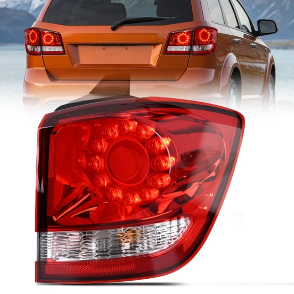 Nilight Taillight Assembly Compatible with 2011 2012 2013 2014 2015 2016 2017 2018 2019 2020 Dodge Journey Outer Tail Light Right Passenger Side