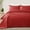 Red, variant on Exclusivo Mezcla Bed Quilt Set King Size for All Seasons, Stitched Pattern Quilted Bedspread/ Bedding Set/ Coverlet with 2 Pillow shams, Lightweight and Soft, White