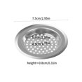 thumbnail image 2 of 2 Pcs Sink Strainer Stainless Steel Kitchen Standard Strainer Drain Protector 75mm Metal Shower Drain Filter Cover Hair Catcher for Kitchen Bathroom B, 2 of 5