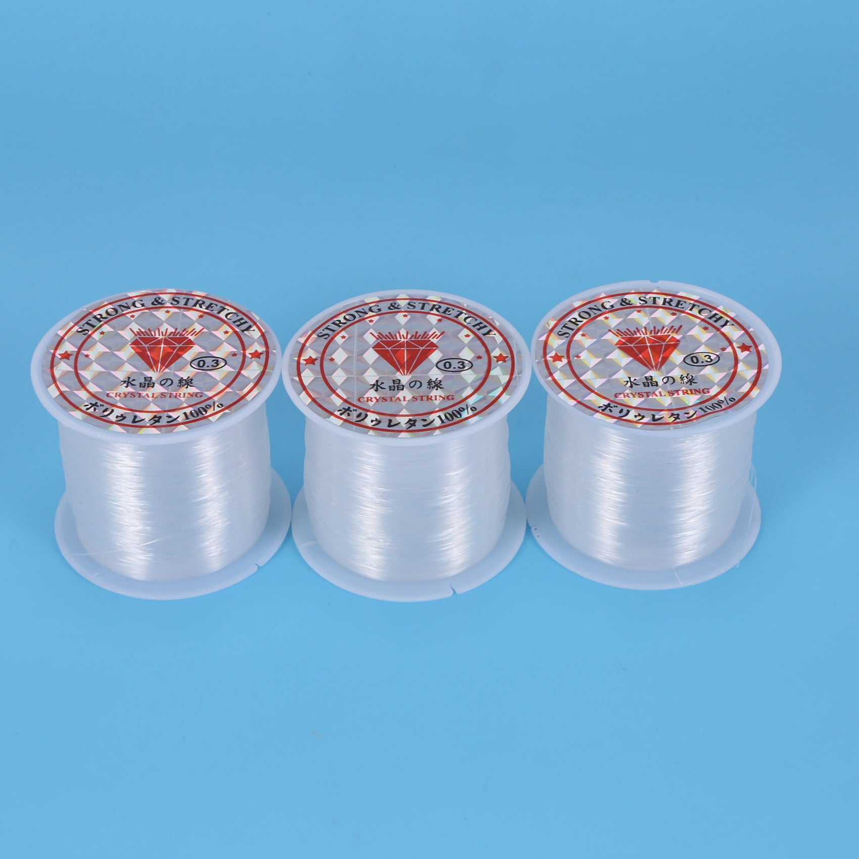 Fishing Wire, Selizo 3 Rolls Clear Fishing Line Jewelry String