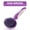 Purple, variant on Poodle Pet Round Soft Bristle Hair Brush Pet Grooming Tool for Dogs & Cats, Purple