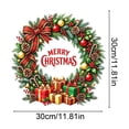 thumbnail image 3 of Bell Wreath Christmas Wreath Window Clings, Static PVC Holiday Decals for Glass Doors, Windows, Storefronts, Mirrors, and Seasonal Party Decor, 3 of 6
