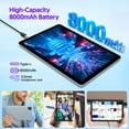 thumbnail image 3 of Android 14 Tablet 10 inch 128GB ROM 8GB RAM Google GMS Computer Tablet,8000mAh,Wifi, Bluetooth, 3 of 8