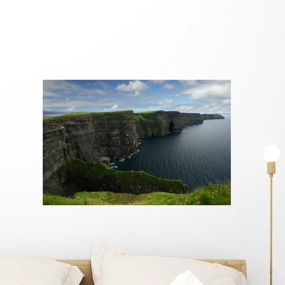Cliffs Moher Wall Mural by Wallmonkeys Peel and Stick Graphic (24 in W x 16 in H) WM274053