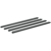 HON Single Rail Hanging Racks, 4-Pack Letter/Legal - 42" Long - Steel - Gray - 4 / Pack,