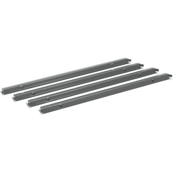 HON Single Rail Hanging Racks, 4-Pack Letter/Legal - 42" Long - Steel - Gray - 4 / Pack,