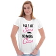thumbnail image 3 of Full of Sass No More Class Graduation Womens Fitted Plus Size Graphic Tee Brisco Brands 3X, 3 of 5