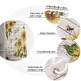 thumbnail image 5 of Sunflowers and Bee Shower Curtain Sets, Sunflower Bathroom Decor for Bath, Spring Floral Rustic Retro Scenery Landscape Fabric 72x72, 5 of 5
