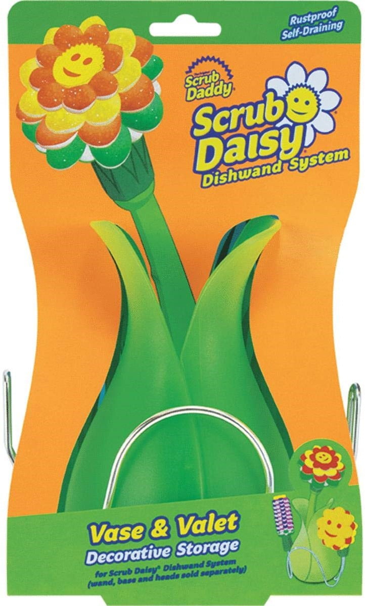 Scrub Daddy DVSEVLT6CT Scrub Daisy Heavy Duty Dishwand Scrubber For