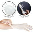 thumbnail image 4 of Latex Powder Free Disposable Gloves, White, Large, 100 Count, 4 of 5