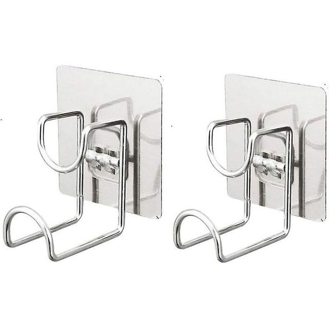 2 ganchos adhesivos sin perforación, acero inoxidable 304 para uso doméstico, colgador de pared ultrafuerte impermeable/resistente para cocina, baño, Basi