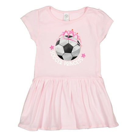 

Inktastic Soccer Princess- Tiara Gift Toddler Girl Dress