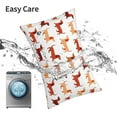 thumbnail image 6 of Pofeuu Dachshund Walking Print Polyester Microfiber Plush Pillowcases, Super Soft and Cozy Pillow Case Covers with Envelop Closure（Pillow core not included）-20"x30", 6 of 6