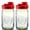 Old Glory Red, variant on Brewing America Azure Standard Mason Jars 32 oz Wide Mouth Teal Glass Mason Drinking Jars with Lid Set of 2