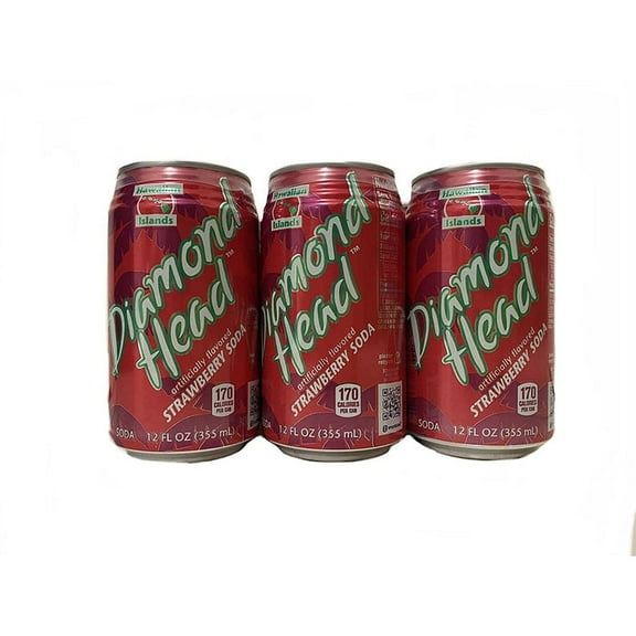 Diamond Head Soda Strawberry 4/6/12 OZ CN