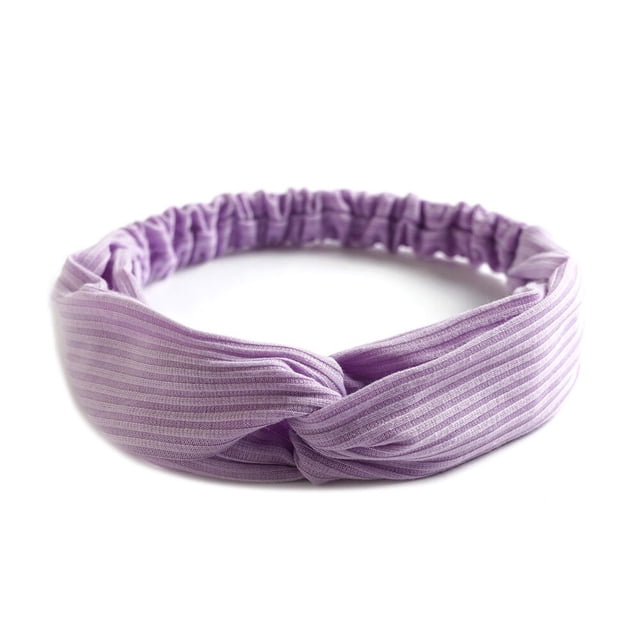 Diadema con nudo cruzado para mujer, bandas elásticas para el cabello, diadema suave de Color sólido para niña, accesorios para el cabello, envoltura para la cabeza anudada trenzada