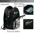 thumbnail image 4 of Daiia Vintage Floral Pattern USB Charging Backpack for Men and Women, Anti-Theft Backpack,Travel Backpack,School Backpack,College Backpack,Laptop Backpack, 4 of 7