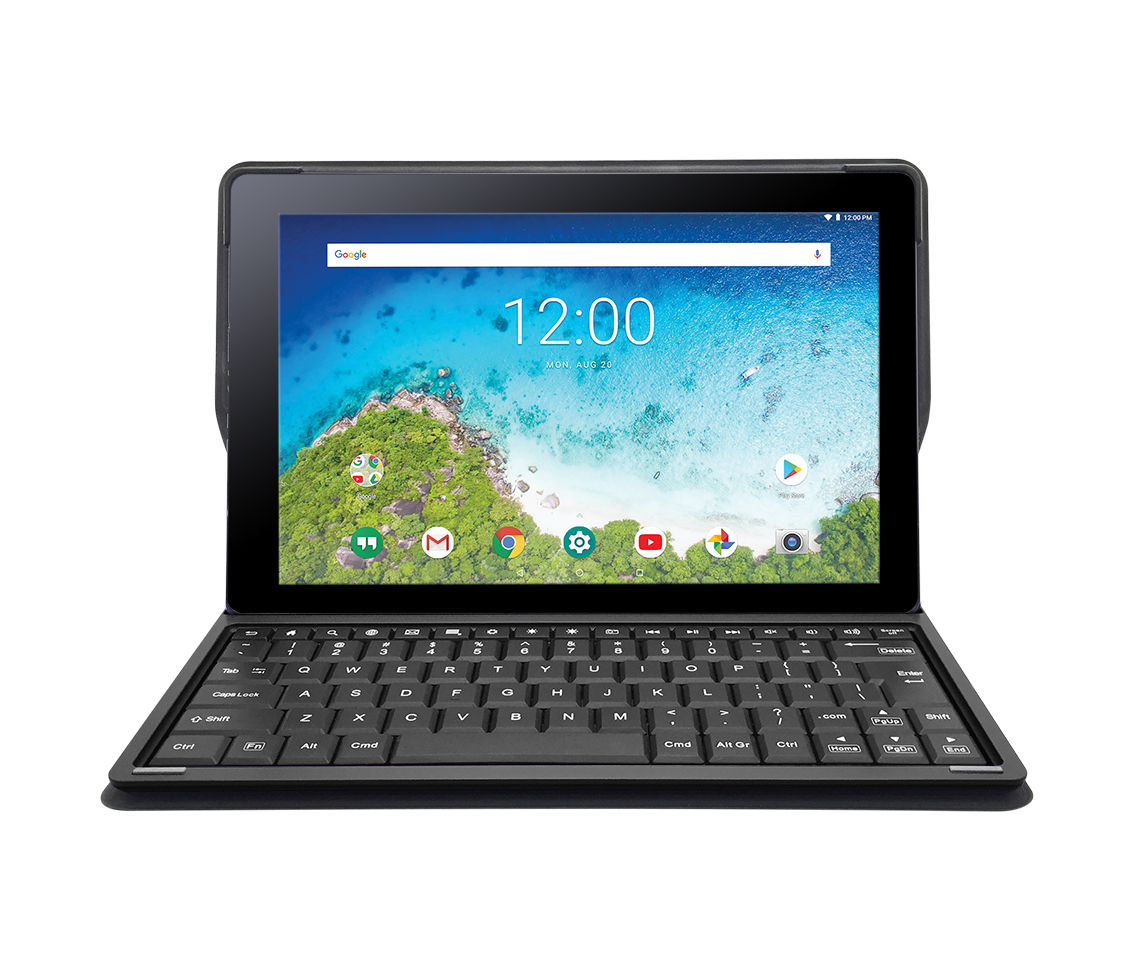 RCA Viking Pro 10.1" 2-in-1 Tablet with Folio Keyboard 32GB Android (8.1 Go Edition) - Charcoal - RCT6A03W13F1 C - image 4 of 8
