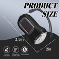thumbnail image 6 of HIBIBUD 3.5" Black Solar and Hand Crank Flashlight for Emergency, Camping, 6 of 7