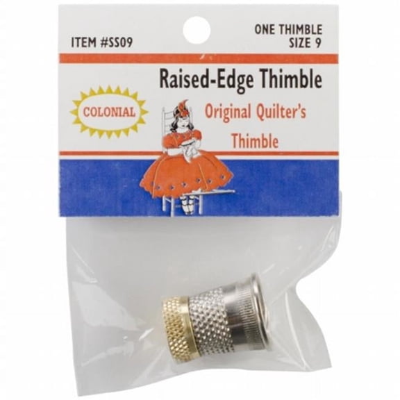 Colonial Raised-Edge Thimble-Size 9