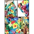 thumbnail image 4 of LA LEELA Hawaiian Shirts Womens Casual Summer Beach Party Short Sleeve Vacation Tops Blouse Shirt Dressy Blouses Dress Shirts T Shirts for Women L Tropical Hibiscus Floral, Black, 4 of 4