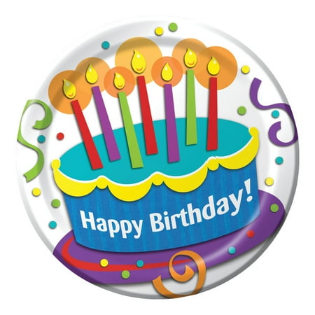 - Club Pack of 192 Cake Surprise Disposable Paper Party Dinner Plates 9