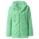 thumbnail image 4 of Puntoco-abrigo informal liso de manga larga con cremallera para mujer, sudadera cálida de felpa con capucha, tops, liquidación de Navidad Puntoco Puntoco-3943, 4 of 5